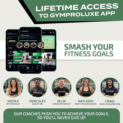 Portable Gym - Resistance Exercise Band Set - 200LBS Resistance Bands for Men & Women - Multi Gym Fitness Equipment & Pilates Bar for Home Workout