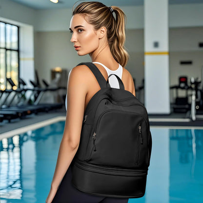 VENATIN Gym Backpack for Women Men,Cheer bag,Lightweight Gym Bag with Shoe Compartment, Waterproof