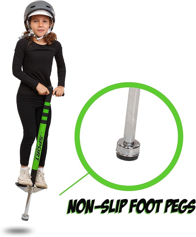 New Bounce Pogo Stick for Kids - Pogo Sticks, 40 to 80 Lbs - Sport Edition, Quality, Easy Grip, PogoStick for Hours of Wholesome Fun