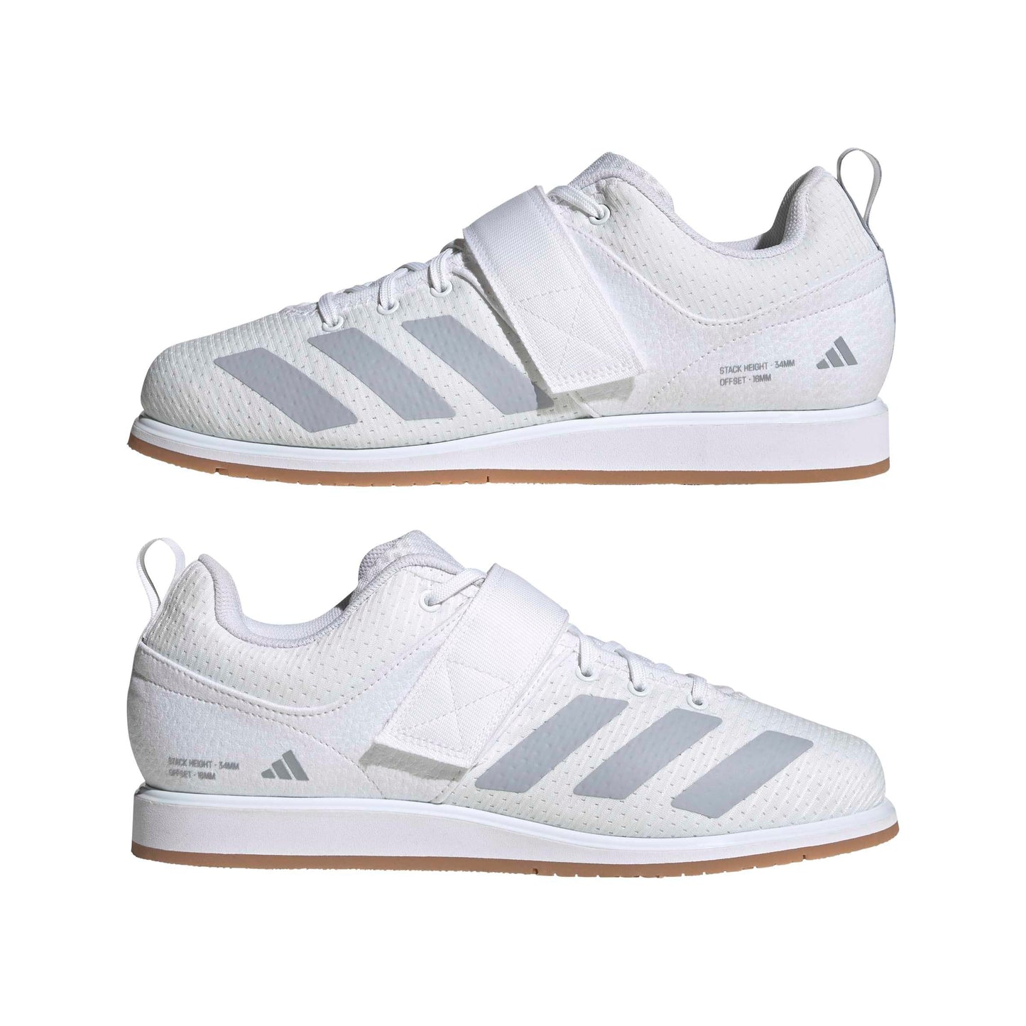 adidas Unisex-Adult Powerlift 5 Weightlifting, White/Halo Silver/Black, 9