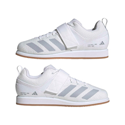 adidas Unisex-Adult Powerlift 5 Weightlifting, White/Halo Silver/Black, 9