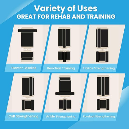 Single Leg Foot Board - Ankle & Foot Exerciser Strengthener, Physical Therapy for Sprained Ankles, Foot Stretcher for Plantar Fasciitis