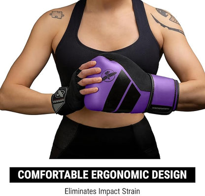 Hayabusa S4 PU Leather Boxing Gloves for Men, Women & Kids, 10oz, 12oz, 14oz, 16oz, Training, Sparring, Kickboxing, Fighting Sports, Taekwondo, MMA, Muay Thai & Arts