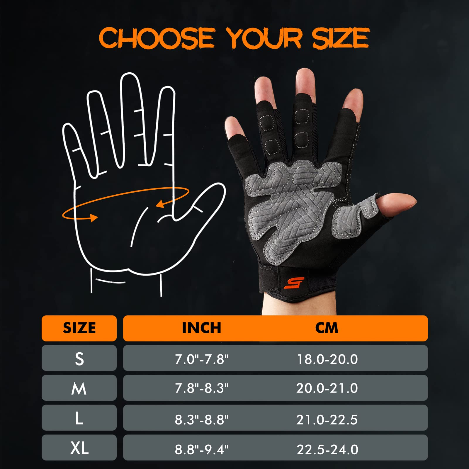 SueStar Workout Gloves - Men Women 2022, Weight Lifting Gym Gloves with Full Palm Protection