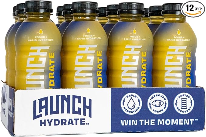 Sports Drink 12-Pack – Tropical Flavor – Real Cane Sugar, 3x Electrolytes, Cognizin for Focus, Natural Juice, No Artificial Dyes – Trusted by Perfect Game