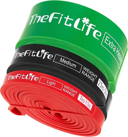 TheFitLife Pull Up Assistance Bands- Resistance Bands for Working Out, Long Workout Bands for Exercise, Fitness Band for Pullup Assist, a Substitute of Dumbbell Set and Kettlebells, Barbell