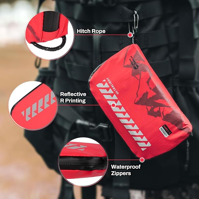 RHINO RESCUE Small First Aid Kit Ultralight Water-Resistent Medical Kit for Hiking, Backpacking, Cycling, Travel, Vehicles