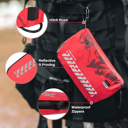 RHINO RESCUE Small First Aid Kit Ultralight Water-Resistent Medical Kit for Hiking, Backpacking, Cycling, Travel, Vehicles