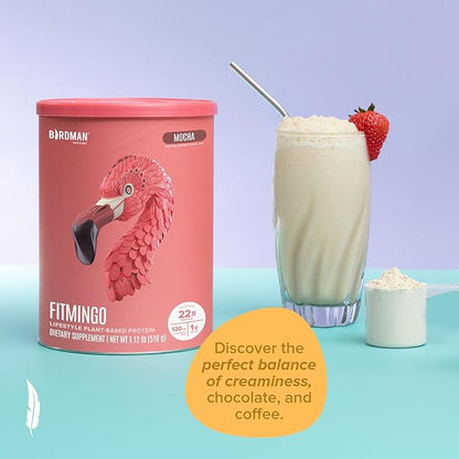 Fitmingo Vegan Protein Powder with Inositol, Collagen Boosters, Hyaluronic Acid and Vitamins | Low Carb, Dairy Free, Low Calorie | 23g Plant Based Blueberry Protein Powder with Myo-Inositol