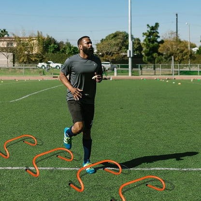 Sports Speed Hurdles Training Speed Agility Hurdles with 10 Marker Cone for Soccer Basketball