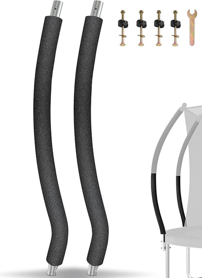 Trampoline Poles Replacement for Skywalker Or Jumpzylla,Galvanized Trampoline Enclosure Pole for Skywalker or Jumpzylla,Replace Parts#4201 4202 4135 OR for Jumpzylla 8ft 10ft&12ft 14ft