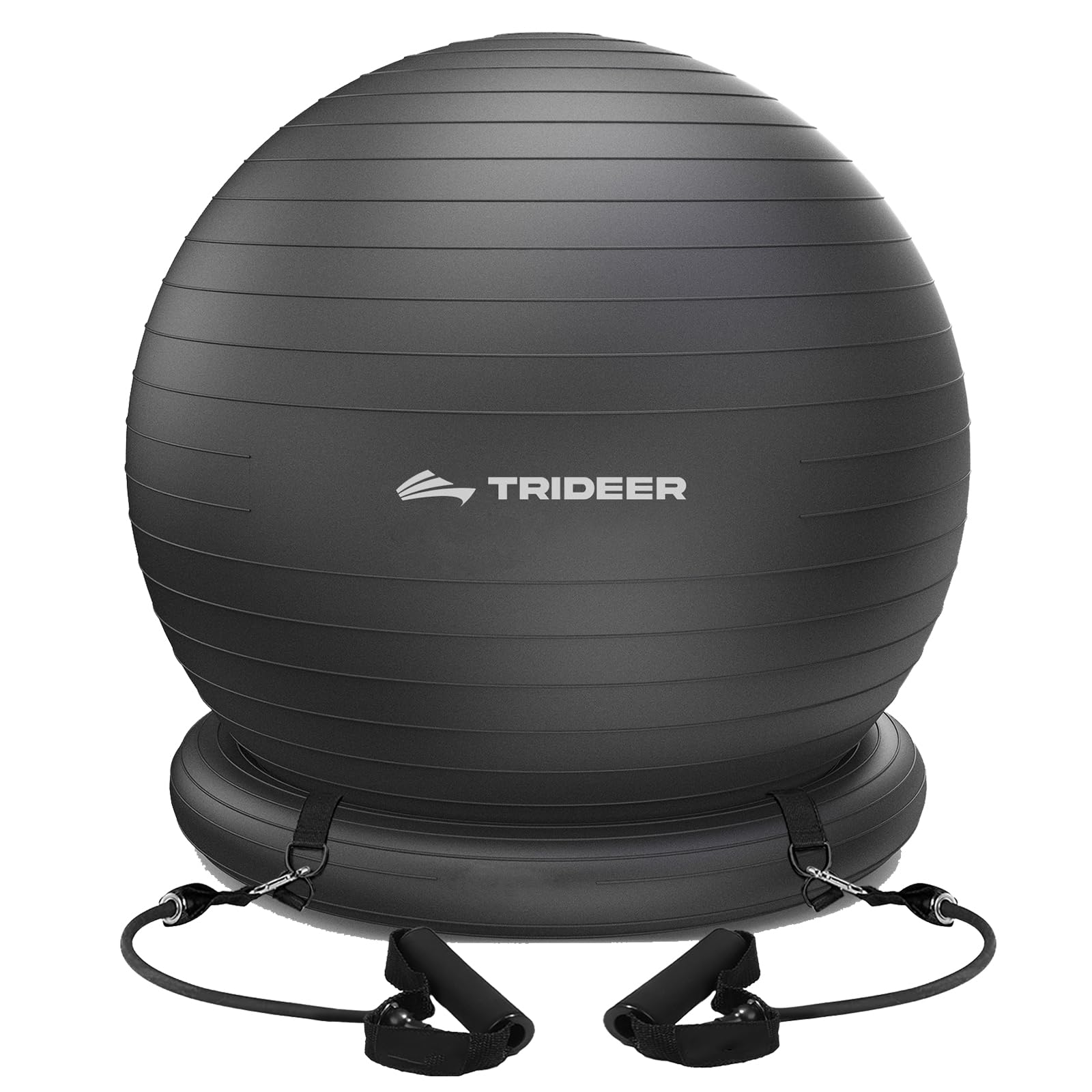 Trideer Exercise Ball Chair with Bands, Stability Ball for Office & Fitness