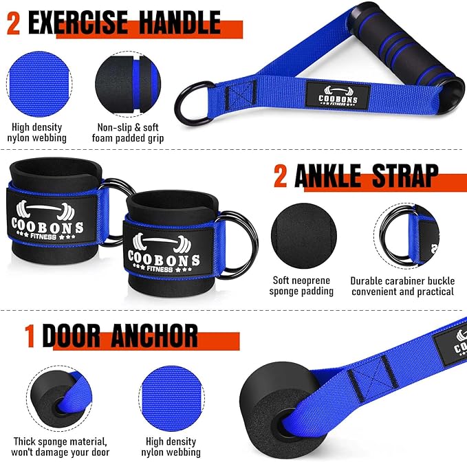 Heavy Resistance Bands for Working Out, 300LBS Exercise Bands with Handles, Workout Bands for Men, Weight Fitness Bands Set for Muscle Training, Strength, Slim, Yoga, Home Gym Equipment