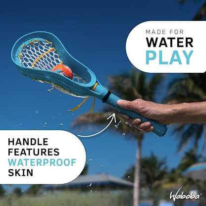 Waboba Mini Water Lacrosse Set Fun for Beach Games & Pool Games - Comes with a Original Water Bouncing Ball - Compact Size for Travel