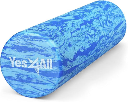 Yes4All EVA Firm Foam Roller for Back - Round Back Roller for Exercise, Yoga & Pilates 12/18/24/36 inch