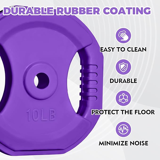 RitFit Adjustable Barbell Weight Set for Weightlifting and Strength Training in Home&Gym