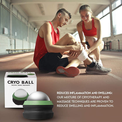 Phyya Rehab - Massage Ice Roller Ball - Roller for Muscles Deep Tissue - Cold Therapy - Plantar