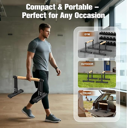 RELIFE REBUILD YOUR LIFE Dip Station Functional Heavy Duty Dip Stands Fitness Workout Dip bar Station Stabilizer Parallette Push Up Stand