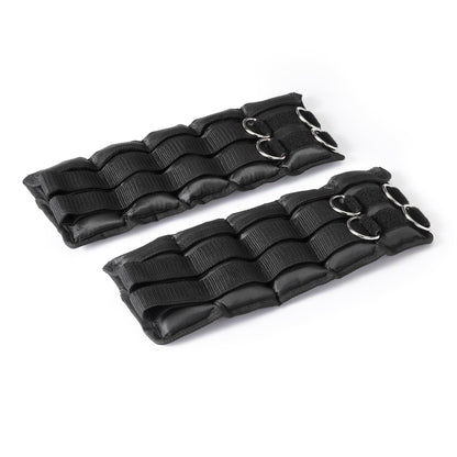 Amazon Basics Adjustable Ankle Weights for Men & Women, 5 lb Set (2.5 lb Each), for Workouts