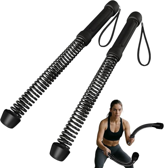 Ropeless Battle Ropes (2-Pack) Portable Workout Ropes for HIIT Workouts,Cardio & Muscle Training,Low-Impact Cardio Training,Home Gym Equipment for Men & Women