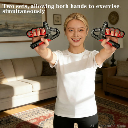 Hautrely 2PCS Hand Gripper Strengthener, 11-220LB Adjustable Resistance Grip Strength Trainer with