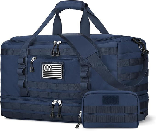 ETRONIK Travel Bag for Men Women, Gym Bag & Tactical Duffle Bags for Travel, Carry on with Toiletry