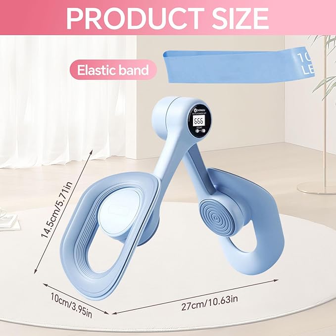 Pakalife Pilates Reformer,at Home Workout &Fitness Equipment,Thigh Exerciser&Booty Trainer for Women,Leg Press Machine for Inner Thigh,Pelvic Floor Exercise Devices