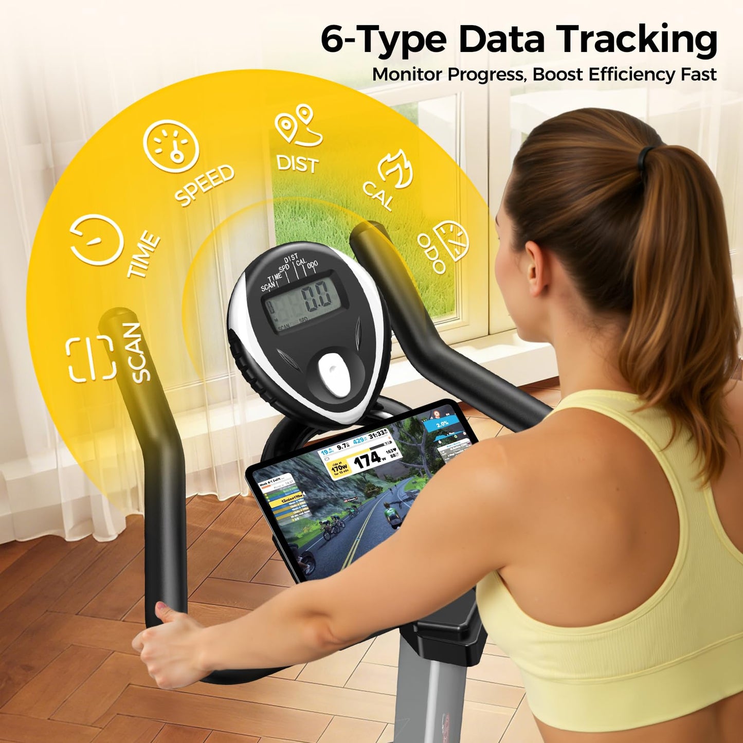 Exercise Bike,Stationary Bike for Home,Magnetic Indoor Cycling Bike