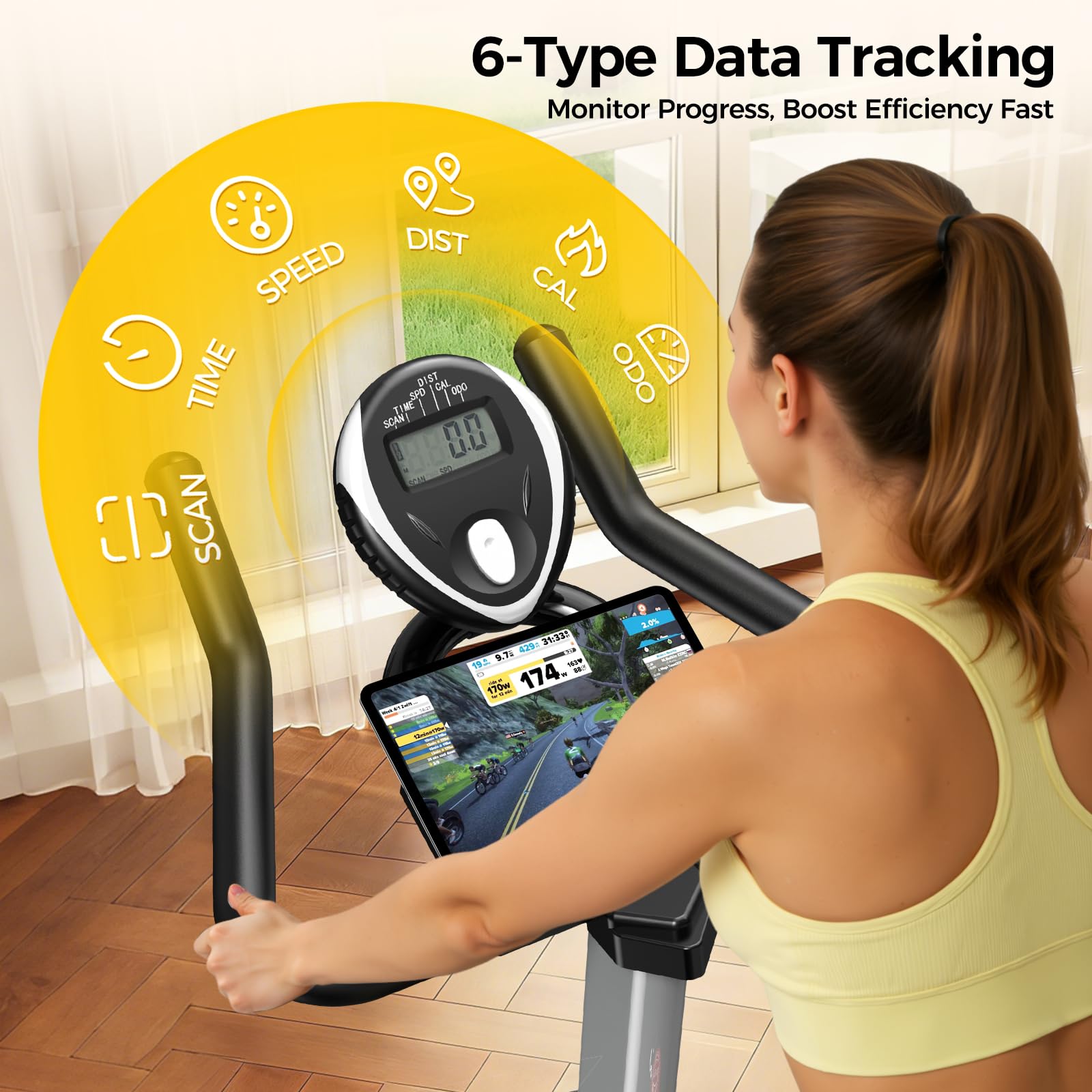 Exercise Bike,Stationary Bike for Home,Magnetic Indoor Cycling Bike
