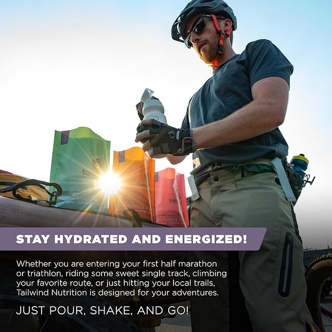 Tailwind Nutrition Endurance Fuel, Carbohydrate & Electrolyte Sports Drink Mix Powder, Gluten-Free, Vegan, Berry, 50 Servings