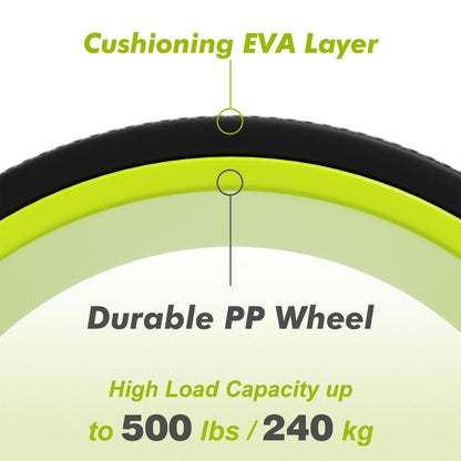 Back Roller Wheel - 3 Pack Yoga Foam Roller for Physical Therapy & Back Stretcher, Deep Tissue