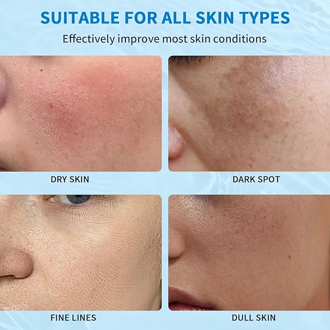 12 Pack Sheet Face Masks Skincare, Collagen Face Mask Hyaluronic Acid Hydrating Face Sheet Masks for Women Skin Care, Vitamin C Face Masks for All Skin Types, Moisturizing, Brightening, Anti-Aging