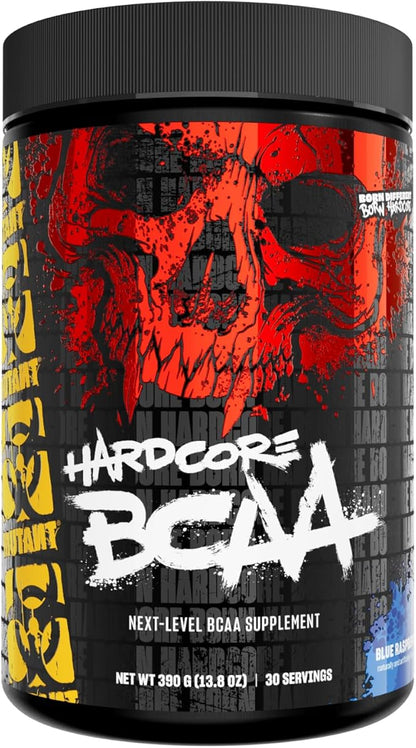 Mutant Hardcore BCAA - Pre, Intra or Post Workout ??BCAA Next Level branched-Chain Amino Acids Supplement ??Hydration + Recovery - 30 Serving - Blue Raspberry