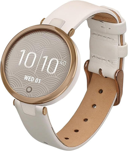 kwmobile Real Leather Watch Strap Compatible with Garmin Lily Sport - Fitness Tracker Replacement Sports Wristband with Clasp