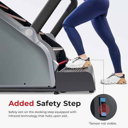 Sunny Health & Fitness Premium High-Intensity Smart Stepper Stair Climber, Commercial Grade, Cardio Workout Programs, Free SunnyFit App Bluetooth Connection, 350-400 LB Weight Capacity