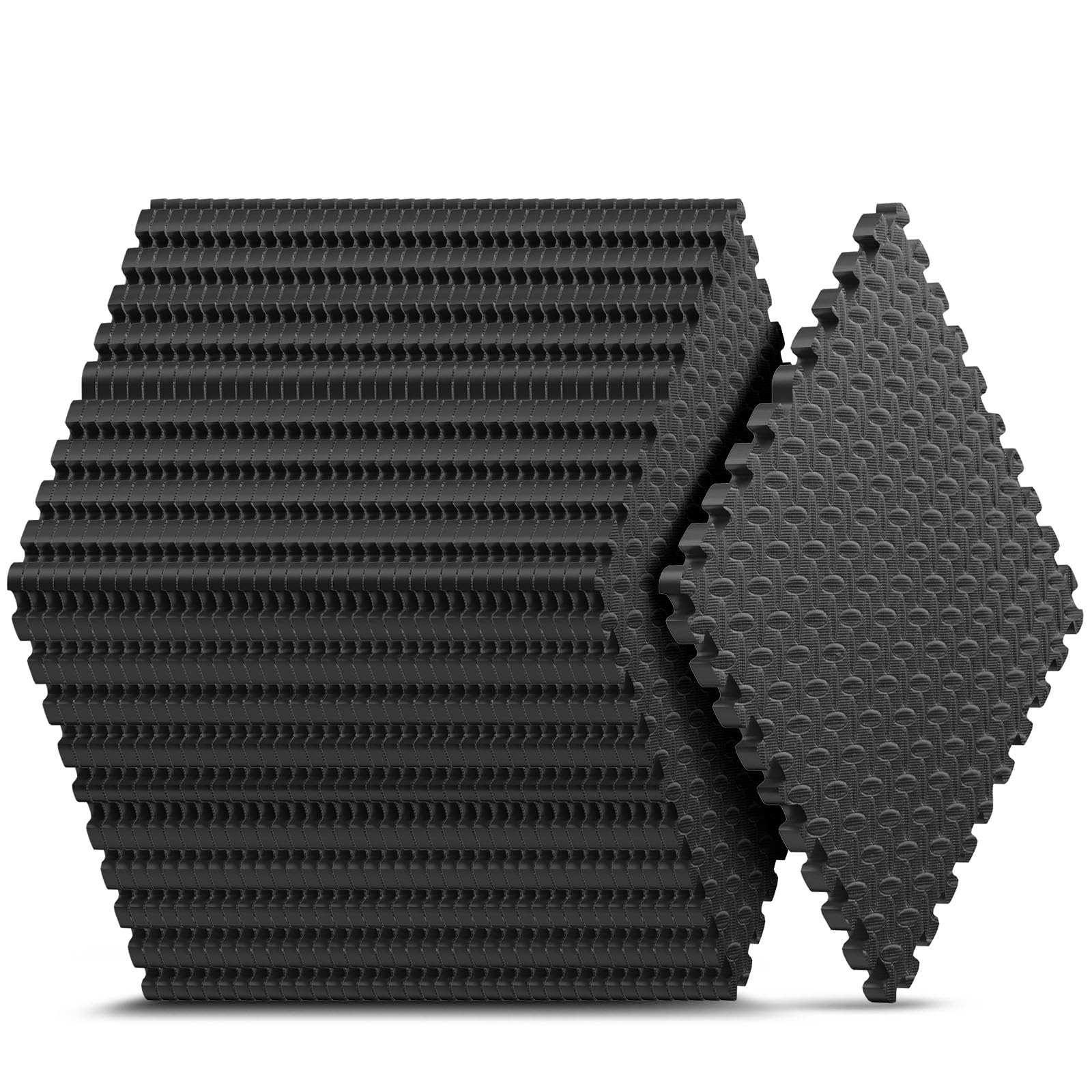32 Pack 128 sqft Home Gym Mat, Puzzle Exercise Mat, EVA Interlocking Foam Floor Tiles for Home