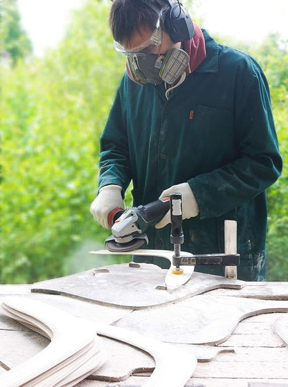 Masterfully Handcrafted Wooden Boomerang | Huge Size – 18 Inches | Flight-Tested, 100-Yard Range | Returning | Includes Throwing Guide | Boomerang for Adults | Colour: Light Brown Cedar