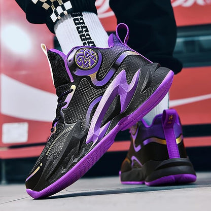 Boys Basketball Shoes Breathable Indoor Athletic Shoes Youth Outdoor Fashion Sneakers Comfortable Basketball Shoes for Girls