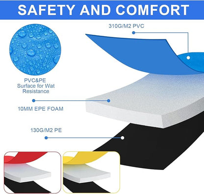 Trampoline Spring Cover Multicolor Safety Pad, 8ft 14ft 15ft Universal Trampoline Padding Replacement, Waterproof and Tear-Resistant Trampoline Accessories