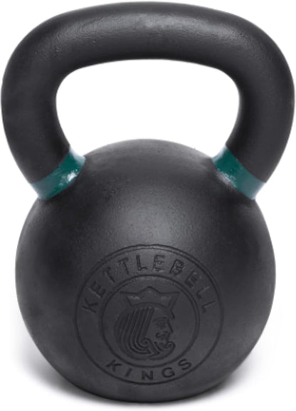 Kettlebell Kings Powder Coated Kettlebell Weights - 9-97 lb Strength Training Kettlebells for Men and Women - Hand Weights Workout Gym Equipment - Weights Set for Home Gym- New
