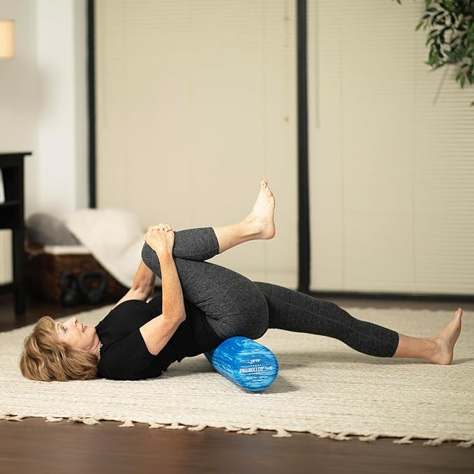 OPTP PRO-Roller Soft Density Foam Roller ??Low Density Soft Foam Roller for Physical Therapy, Pilates, Yoga Foam Roll Exercises, and Muscle Recovery- Blue 36" x 6"