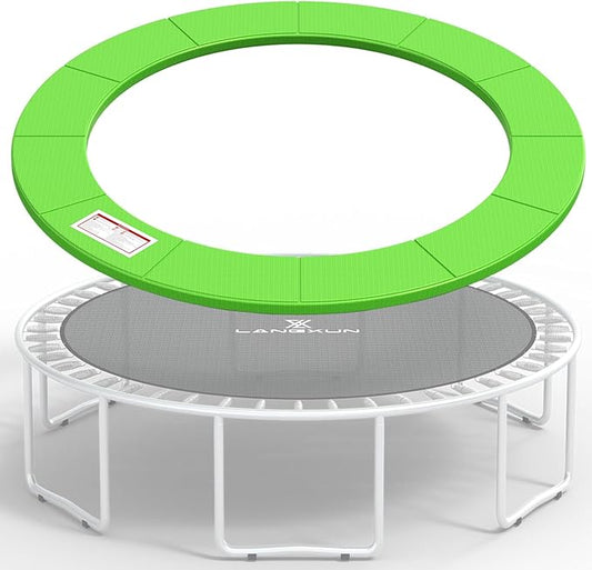 LANGXUN Universal Trampoline Repalcement Safety Pad, 8ft 10ft 12ft 14ft 15ft 16ft Waterproof