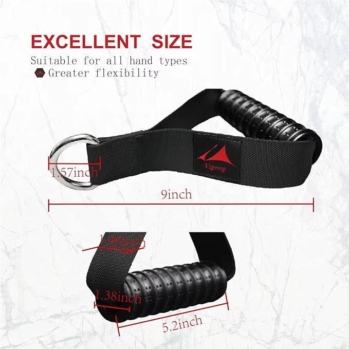Heavy Duty Gym Workout Handles Attachment for Cable Machine,Resistance Band,Pulley System Home Exercise Equipment, Compatible with Bowflex,Total and Smith, Comfortable and Stronger Grip
