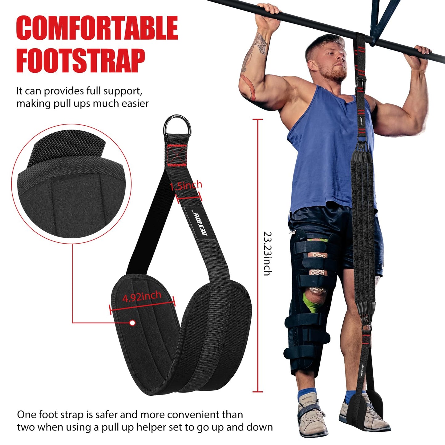 Pull Up Assistance Bands 260lbs, Heavy Pull Up Bands Resistance Bands for Pull Ups Working Out with
