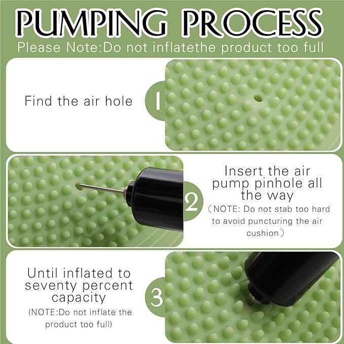 Libima 4 Pcs Wiggle Seat Inflated Wobble Cushion for Sensory Kid 13 Inches Balance Disc Flexible Seating for Classroom Sensory Pad for Chair Wiggle Cushion with Needle Pump