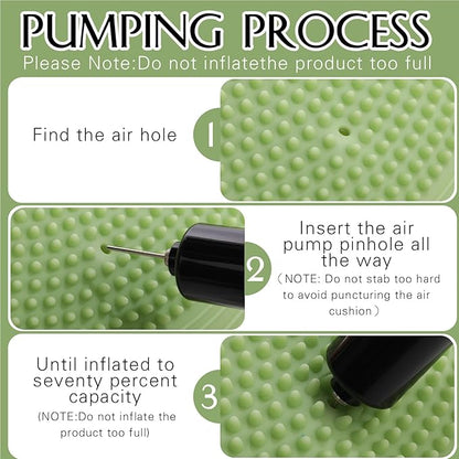 Libima 4 Pcs Wiggle Seat Inflated Wobble Cushion for Sensory Kid 13 Inches Balance Disc Flexible Seating for Classroom Sensory Pad for Chair Wiggle Cushion with Needle Pump