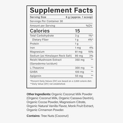 Beam Dream Sleep Powder, Sleep Supplement, Sleep Aids for Adults, Melatonin Free, Contains Magnesium, L Theanine, Apigenin, Natural Sleep Aid, Vegan, Non GMO, Dairy Free, 3rd Party Tested, 30 Servings