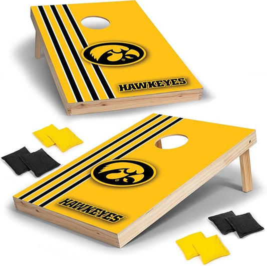 2' x 3' Solid Wood Cornhole Set with Direct Print HD Team Graphics – Great Gift for Any NCAA Fan! Bean Bag Toss Family Outdoor Games