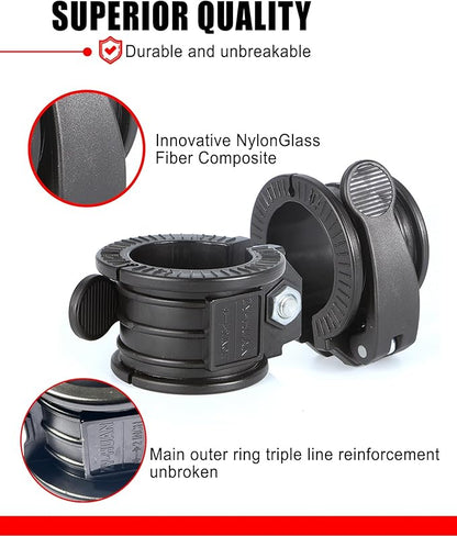 Olympic Barbell Clamps 2 inch Adjustable Barbell Clips Quick Release Pair of Locking Weight Clips for Bars