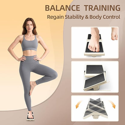 Ankle Strengthener Exerciser for Sprained, Ankle Mobility Balance Board, Single Leg Foot Strengthener Balance Board, Blackboard Foot Trainer, Ankle Strengthening Equipment for Plantar Fasciitis Relief